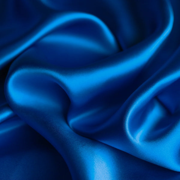 French Blue Silk Satin - 19mm