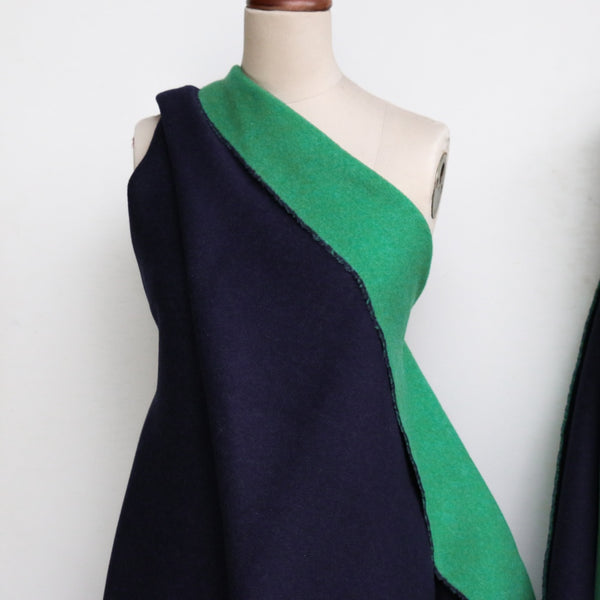 Dani Double Coating Navy/Emerald