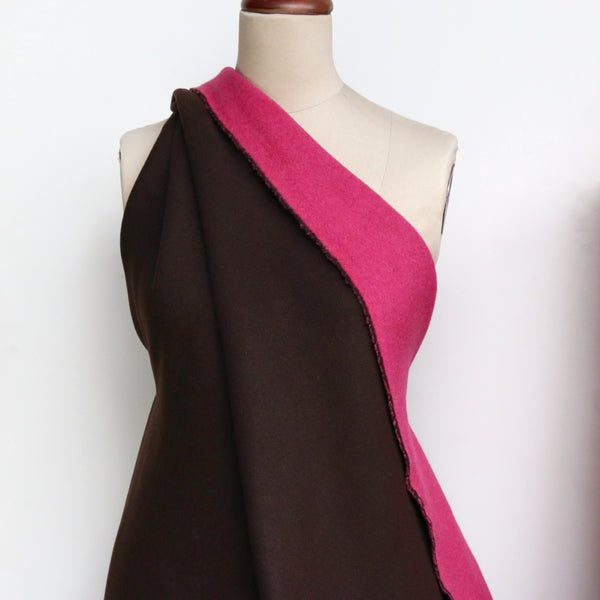 Dani Double Coating Espresso Fuchsia