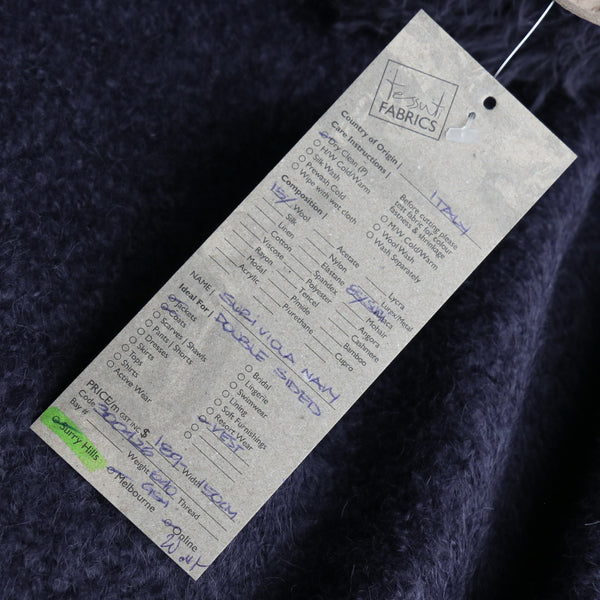 Suri Viola Navy Boucle Coating