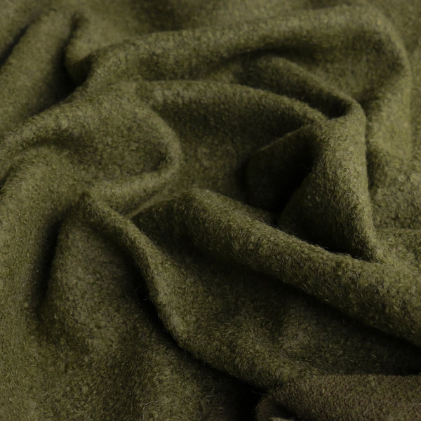 Bouclé Moss Green Coating