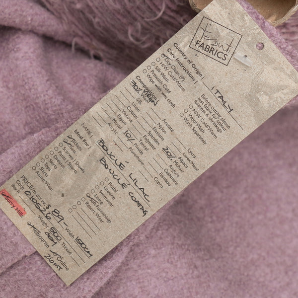 Bouclé Lilac Coating