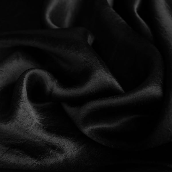 Valeria Black Vintage Satin