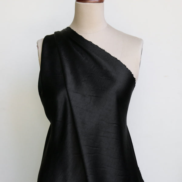 Valeria Black Vintage Satin