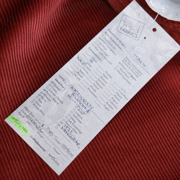 Corduroy Ruggine - 8W
