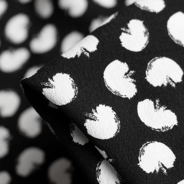 Mini Abstract Mela Black Viscose