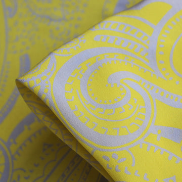 Limoncello Paisley Silk Crepe De Chine