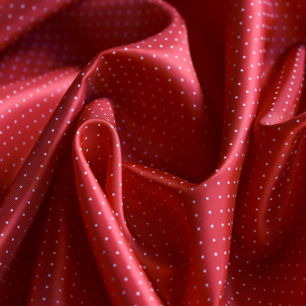 Fancy Lin Lin Mini Spot Red - Fancy Lining