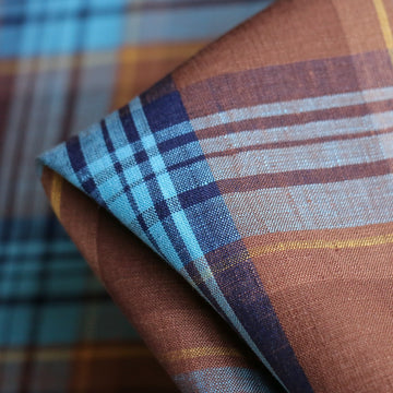 Electra Plaid Yarn Dyed Linen