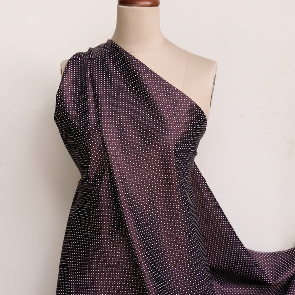 Lin Spot Plum/White - Fancy Lining