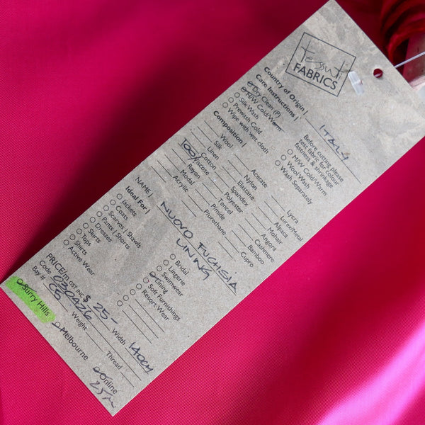 Nuovo Fuchsia Lining