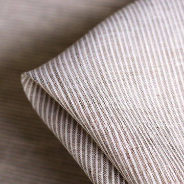 Cefalu Chocolate Stripe Linen