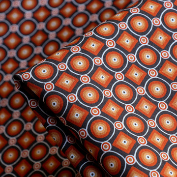 Fleetwood Mosaic Orange Cotton Shirting