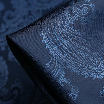 Lin Paisley Navy/Black - Fancy Lining