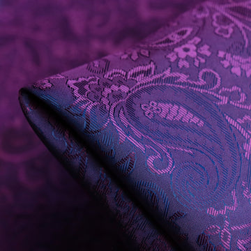 Lin Paisley Mini Violet/Navy - Fancy Lining
