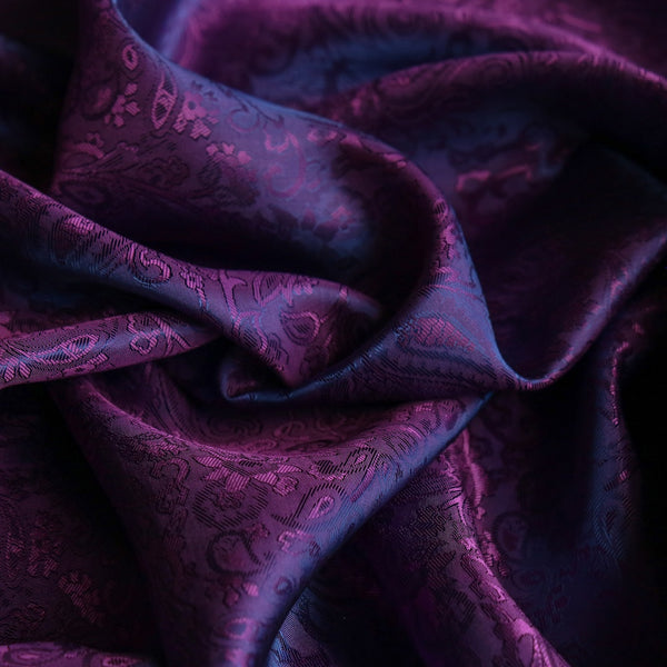 Lin Paisley Mini Violet/Navy - Fancy Lining