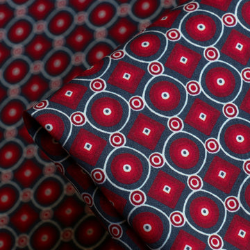 Fleetwood Mosaic Red Cotton Shirting