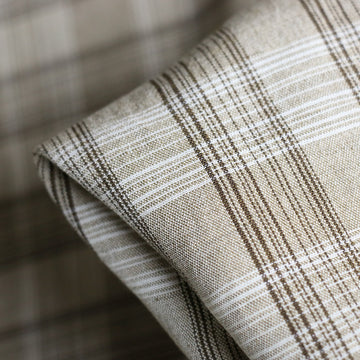 Zoe Sage Green Check Linen/Viscose