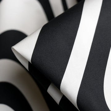 Noir Swirl Cotton Poplin