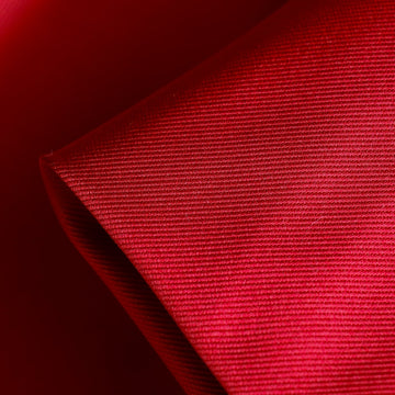 Lucille Ruby Red Silk Ottoman