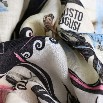 Carnivale Pink Linen Gauze