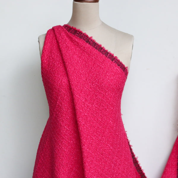 Vale Fuchsia Boucle Tweed