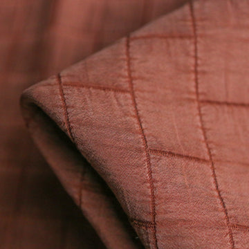 Quadri Washed Clay - Quilted Jacquard
