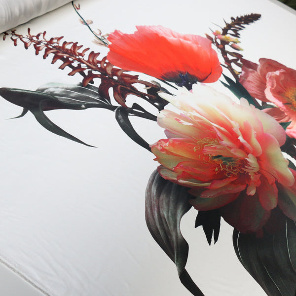 Ebon Grove Natural Silk Satin - Panel Print