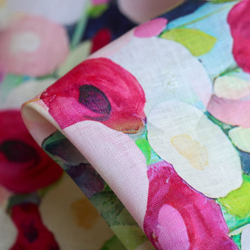 Poppy Bliss Printed Linen
