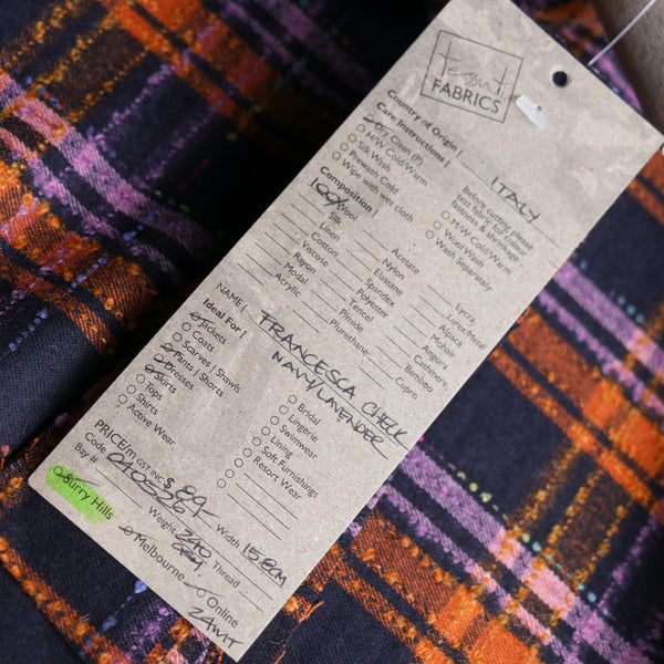 Francesca Check Wool