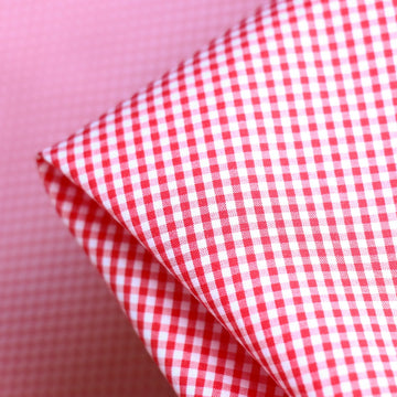 Marina Red Gingham Shirting