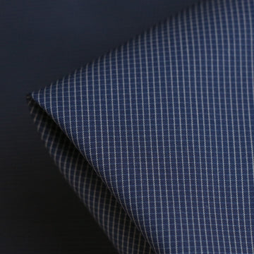 Antonia Navy Check Shirting