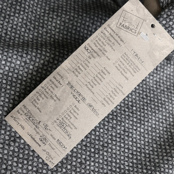 Birdseye Grigio Wool