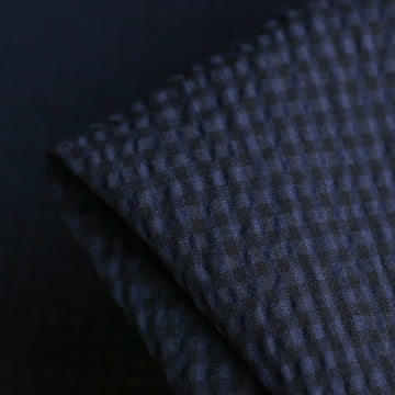 Navy/Black Vichy Seersucker