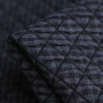 Grigio Diamond Quilted Look Jacquard