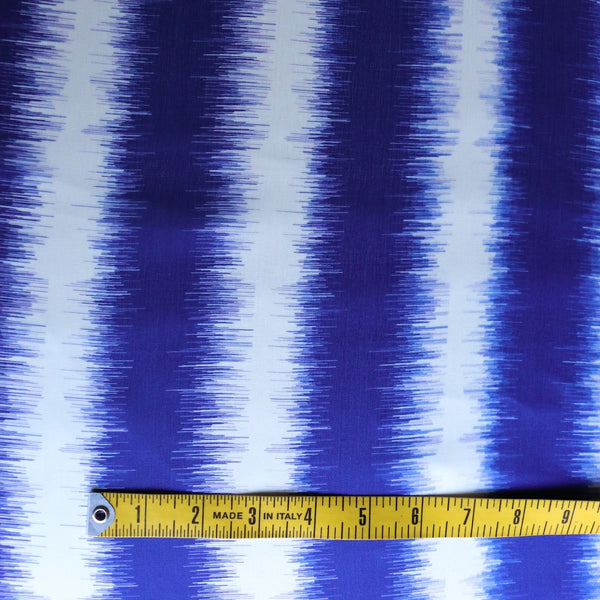 Static Blu Stripes Chiffon