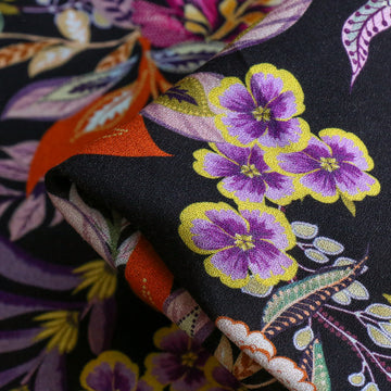 Nebula Bloom Black Viscose