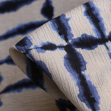 Hypnotize Blue Crinkle Viscose