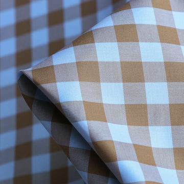 Mila Check Sateen Cotton Poplin