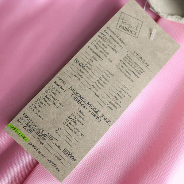 Nuovo Musk Pink Lining (158cm wide)
