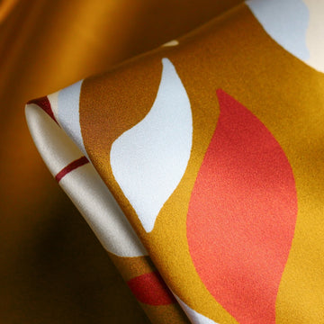 Caramel Groove Silk Satin
