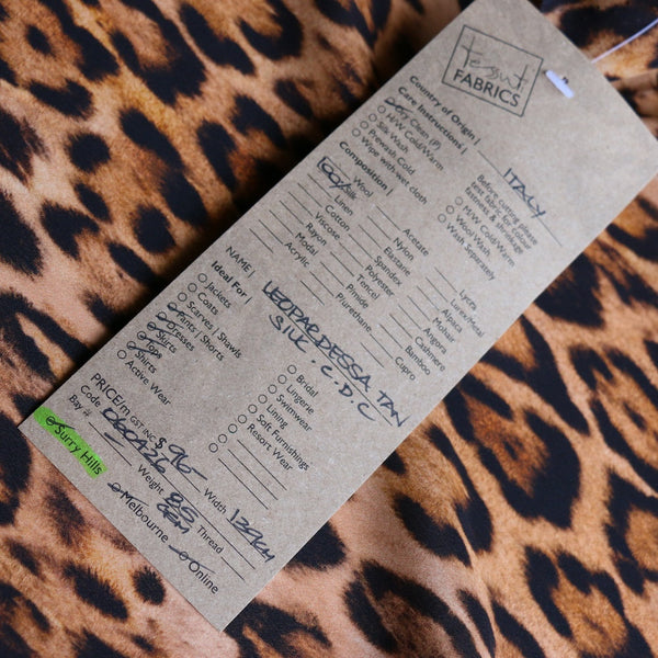 Leopardessa Tan Silk CDC