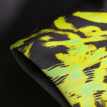 Clemente Lime Viscose Satin