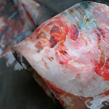 Last Chance of Twilight Roses Silk Chiffon