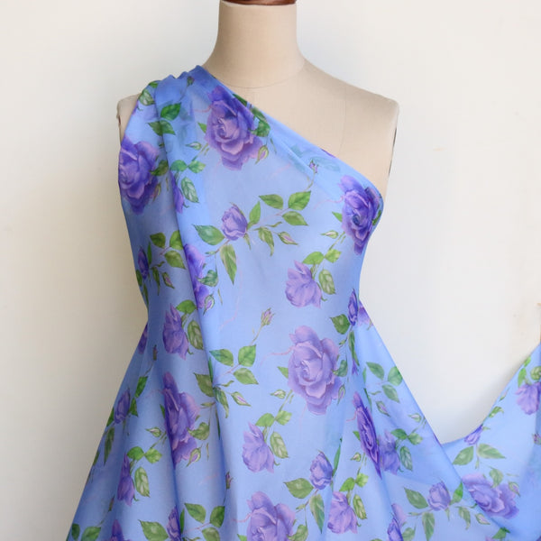 Couture Rose Silk Chiffon