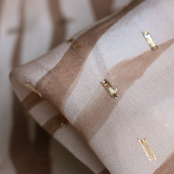 Sierra Oro Lurex Spot on Chiffon