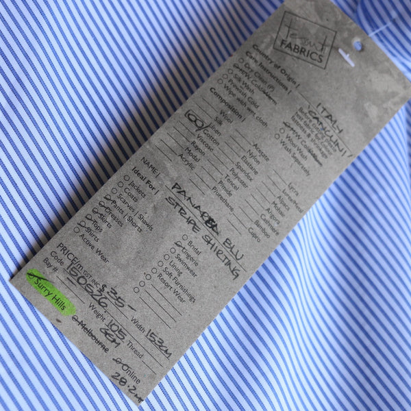 Panarea Blu Stripe Shirting