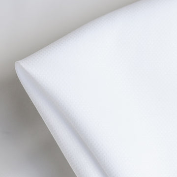 Diamond Jacquard White Cotton Shirting