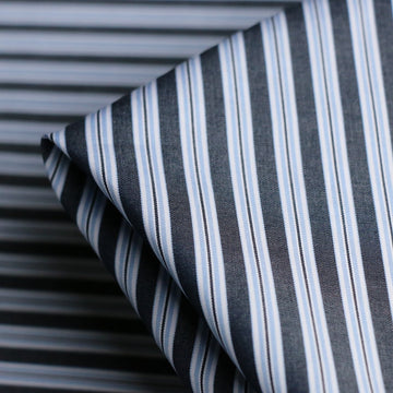 Mina Nero Stripe Shirting