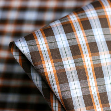 Bianca Brown Check Shirting